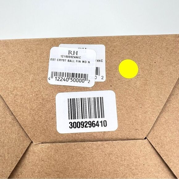 Restoration Hardware Medium Estate Crystal Ball Finials Set Of 2 - Picture 5 of 6